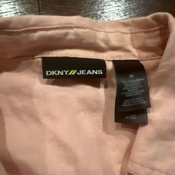 DKNY Linen Denim Style Jacket Size M - Picture 3 of 6